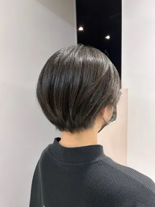 ショート 縮毛矯正/KEI/ ブリーチ縮毛矯正のヘアスタイル