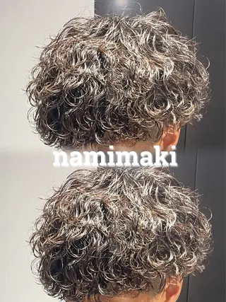 パーマ メンズ ツイスパ/シャドウ MANARUのヘアスタイル