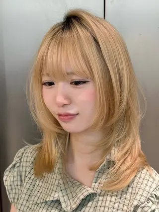 ミディアム 🎀Rimi୨୧ 【♡layer♡】のヘアスタイル