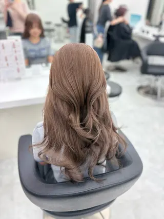 ロング カラー 韓国ヘア/透明感 カラー🎀RUNAのヘアスタイル