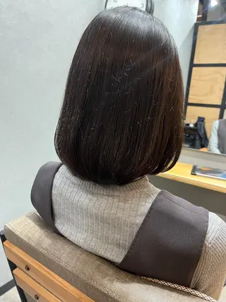 ミディアム カラー パーマ ヘアアレンジ メンズ キッズ ネイル マツエク・マツパ アイブロウ 久木原 ゆりのヘアスタイル