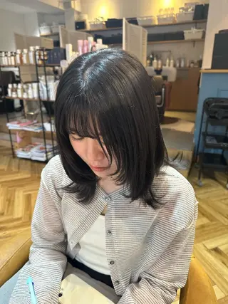ミディアム きたむらひかり⭐️ パーマモデル様募集中のヘアスタイル