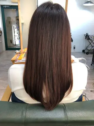 セミロング カラー 佐々木 政徳のヘアスタイル
