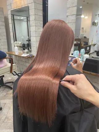 ロング カラー パーマ ヘアアレンジ メンズ キッズ ネイル マツエク・マツパ アイブロウ エクステモデル募集 💗大阪梅田/川上のヘアスタイル