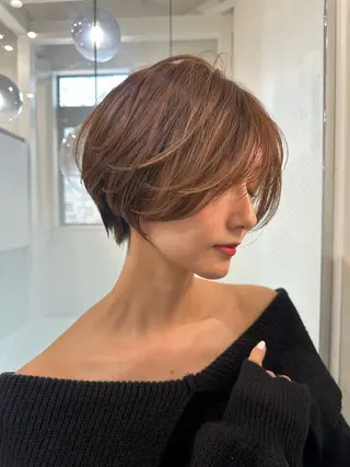 ショート 縮毛矯正/レイヤー taiga🧡のヘアスタイル