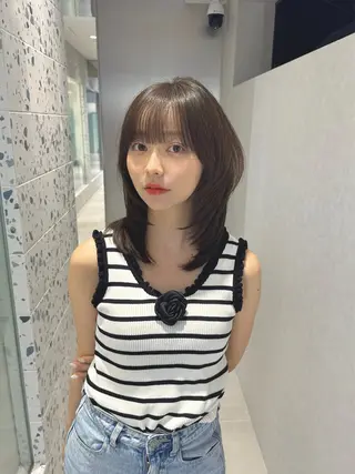 ミディアム カラー 矢野 晃平のヘアスタイル