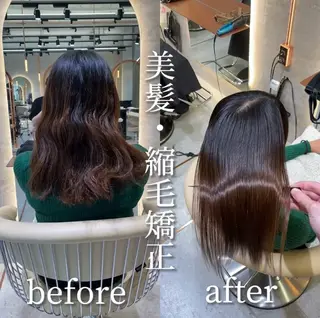 ロング カラー ‎🤍髪質改善‎🤍 レイヤーカット‎🤍のヘアスタイル