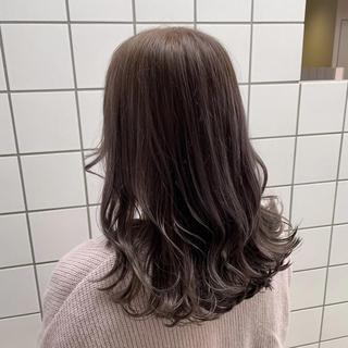 カラー 中×韓mix🥀秋色 ワンホンヘア🤍のヘアスタイル