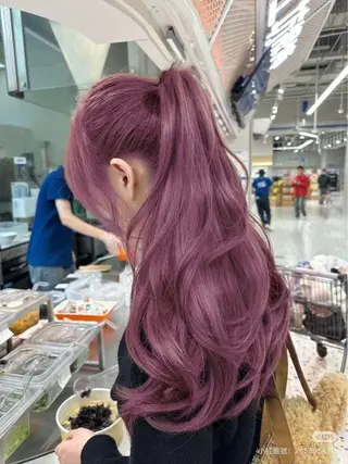 ロング カラー カットパーマモデル 募集🎀SHIONEのヘアスタイル