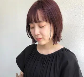 ミディアム ウラノ ソウシのヘアスタイル
