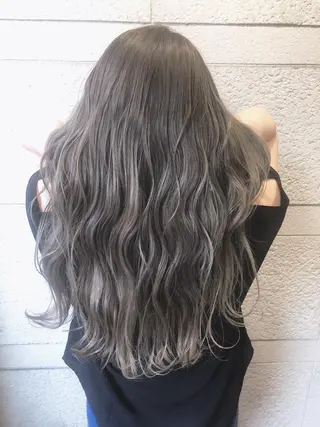 セミロング ワンホンレイヤー エクステづまのヘアスタイル