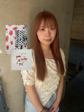 ロング 透けカラー.艶髪. 梅田♡midoのヘアスタイル
