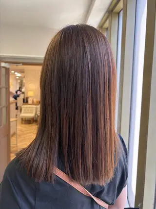 ミディアム カラー Nanaka Luana 難波店のヘアスタイル