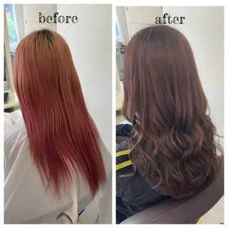 ロング カラー PutiLuca 浅川のヘアスタイル