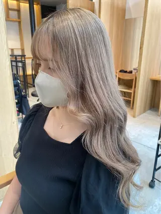 ロング カラー パーマ ヘアアレンジ 中顔面短縮カット🪽 レイヤー🥀コウヘイのヘアスタイル