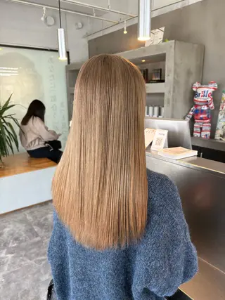 ロング 🧋ミルクティーカラ ー🧋特化小林拓登のヘアスタイル
