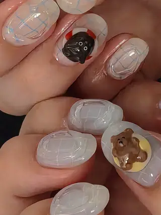 ネイル 3dパーツ/流行り 👧shushu❤️のネイルデザイン