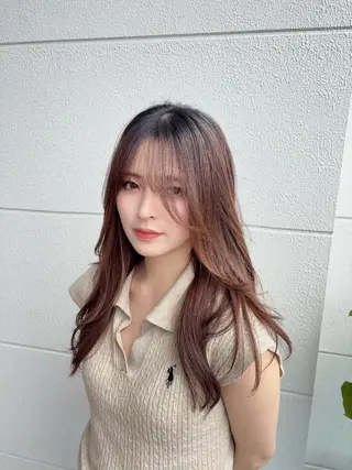 ロング 本村 あやかのヘアスタイル