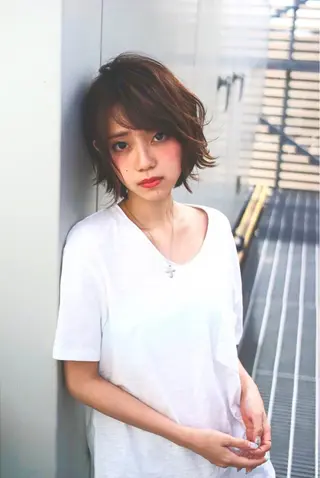 ショート 渋谷レイヤーカット❌ 縮毛矯正専門/武田涼のヘアスタイル