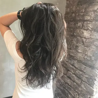 セミロング カラー パーマ 髪質改善 Daisukiのヘアスタイル
