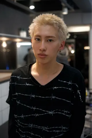 ショート カラー メンズ ハイトーン特化/渋谷 ⚡️コースケ⚡️のヘアスタイル
