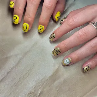 ショート カラー パーマ ヘアアレンジ メンズ キッズ ネイル マツエク・マツパ アイブロウ el. by Aoのネイルデザイン