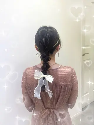 ヘアアレンジ 💖韓国カラー エクステmikotoのヘアスタイル