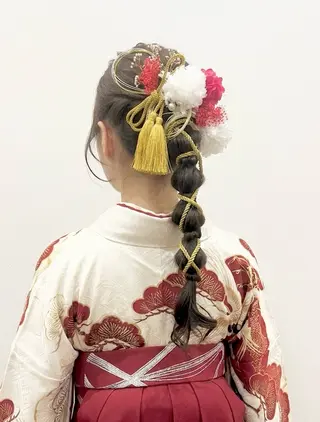 ロング ヘアアレンジ 西林 玲那/ヘアセットのヘアスタイル