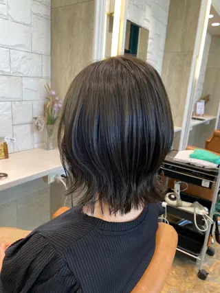 ミディアム カラー ママ美容師 Tsuchiyaのヘアスタイル