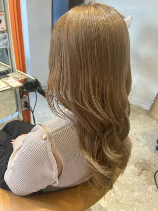 セミロング うしだ かおるのヘアスタイル