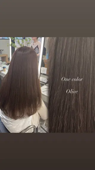 ロング カラー ✨️髪質改善✨️ツヤ カラー✨️竹脇美奈のヘアスタイル