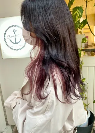 ロング インナーカラー🌈 サイトウ ミズキのヘアスタイル
