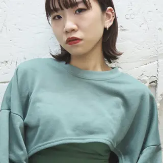 ミディアム 中山 泰徳のヘアスタイル