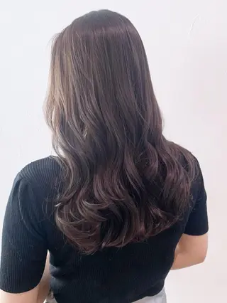 セミロング カラー パーマ ヘアアレンジ ITbyALBUM 八王子店のヘアスタイル