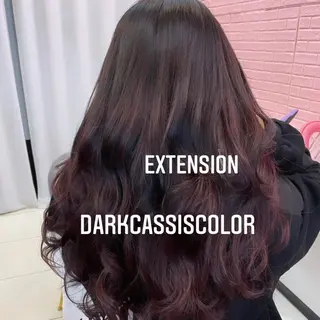 ロング カラー エクステ🩵ブリーチ 韓国ヘア🩵KAEのヘアスタイル