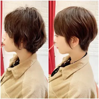 ショート カラー 大人女性ショート専門 tomodaのヘアスタイル