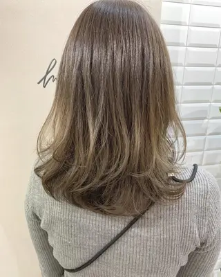 ロング カラー hubhair レイヤー/透明感のヘアスタイル