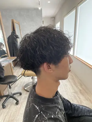 パーマ メンズ 🫧透明感カラー🫧 加茂丈登のヘアスタイル