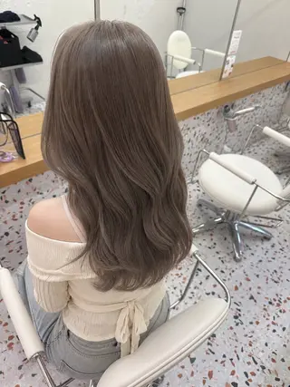セミロング ベージュ🤎/透明感 /ゆき🍀のヘアスタイル