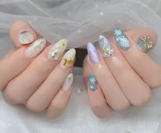 ネイル 🎀PG🩵 ネイルサロンのネイルデザイン