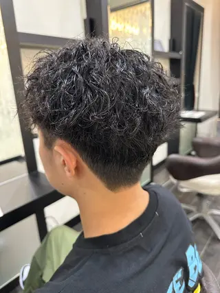 パーマ ナチュラルヘア 神田一瑳のヘアスタイル