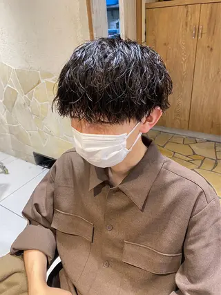 ショート パーマ メンズ 🦋レディースモデル 募集/平原友愛🦋のヘアスタイル