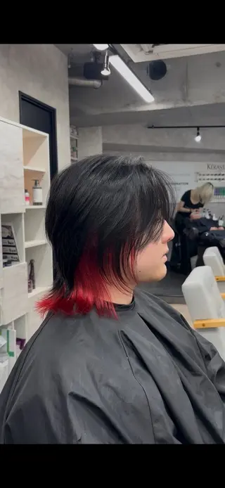 カラー メンズハイトーン 北斗💍レイヤーのヘアスタイル