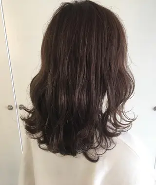 ミディアム カラー 広がり、まとまらない お悩み改善/ 中田のヘアスタイル