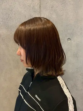 ミディアム カラー ヘアアレンジ 暖色/暗髪/ 🎀UMI🎀のヘアスタイル