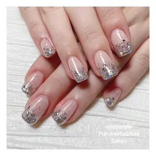 ミディアム ネイル 🐾enen style 🐾のネイルデザイン