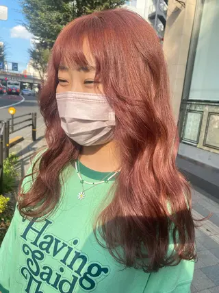 ロング カラー ヘアアレンジ TSUNA 🌙 Lim 五反田のマツエク・マツパデザイン