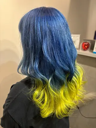 ミディアム カラー メンズ特化✨パーマ Atria横浜コンダのヘアスタイル