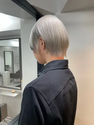 ショート カラー ボブ/レイヤーカット 縮毛矯正/コウキ新宿のヘアスタイル