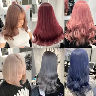 カラー 大阪ケアブリーチ/ ミルクティーベージュのヘアスタイル